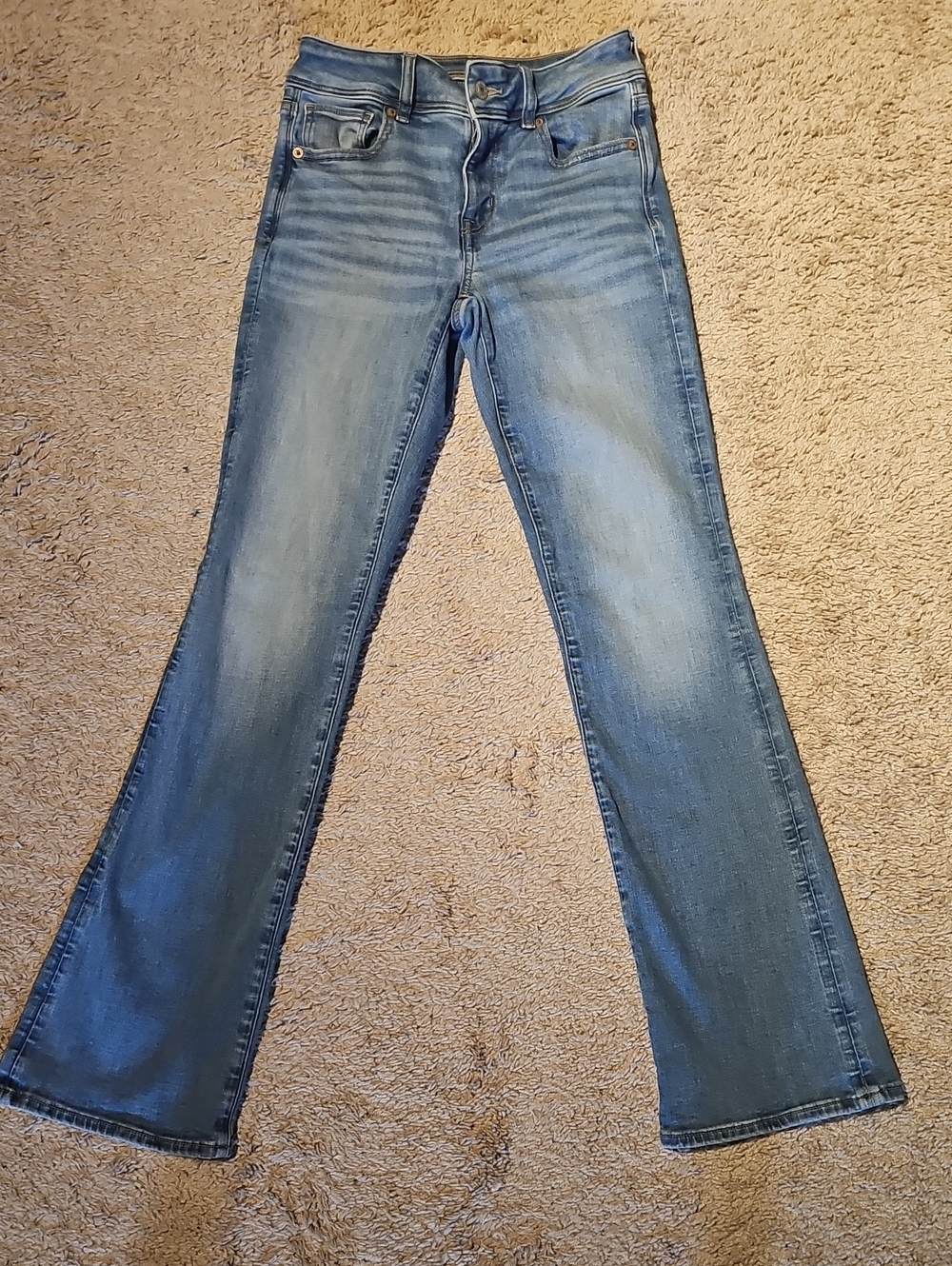 American Eagle Outfitters Medium Wash Flare Jeans